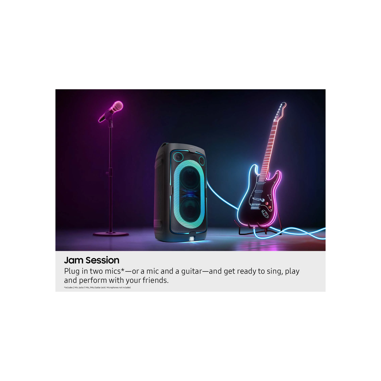 Samsung Sound Tower MX-ST40F - Portable Party Speaker with Built-in Battery (160W)