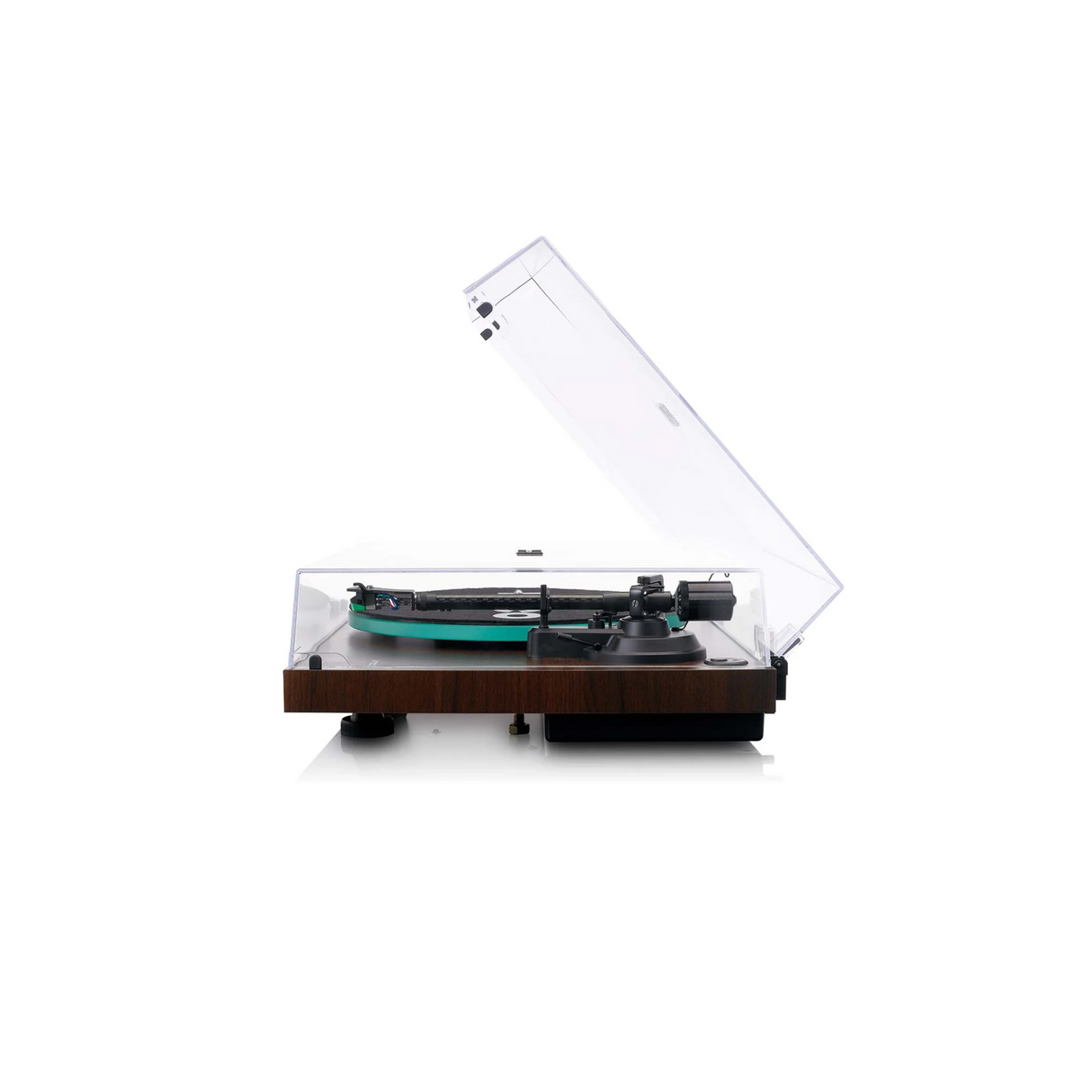 Lenco LBT-225WA - Record player with Bluetooth (Dark Brown) (Audio-Technica AT-VM95E high quality cartridge)