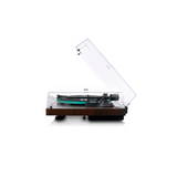 Lenco LBT-225WA - Record player with Bluetooth (Dark Brown) (Audio-Technica AT-VM95E high quality cartridge)