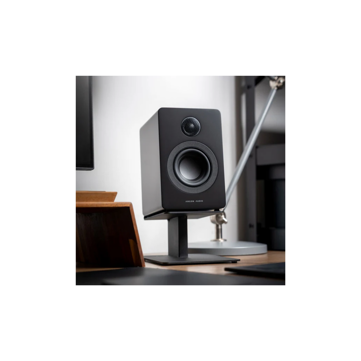 Argon Audio Studie 3 wireless music system Powered Speakers (Pair) (Black)