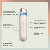 Therabody TheraFace Depuffing Wand – Cold and Heat Skincare Treatment to depuff and Glow (White)
