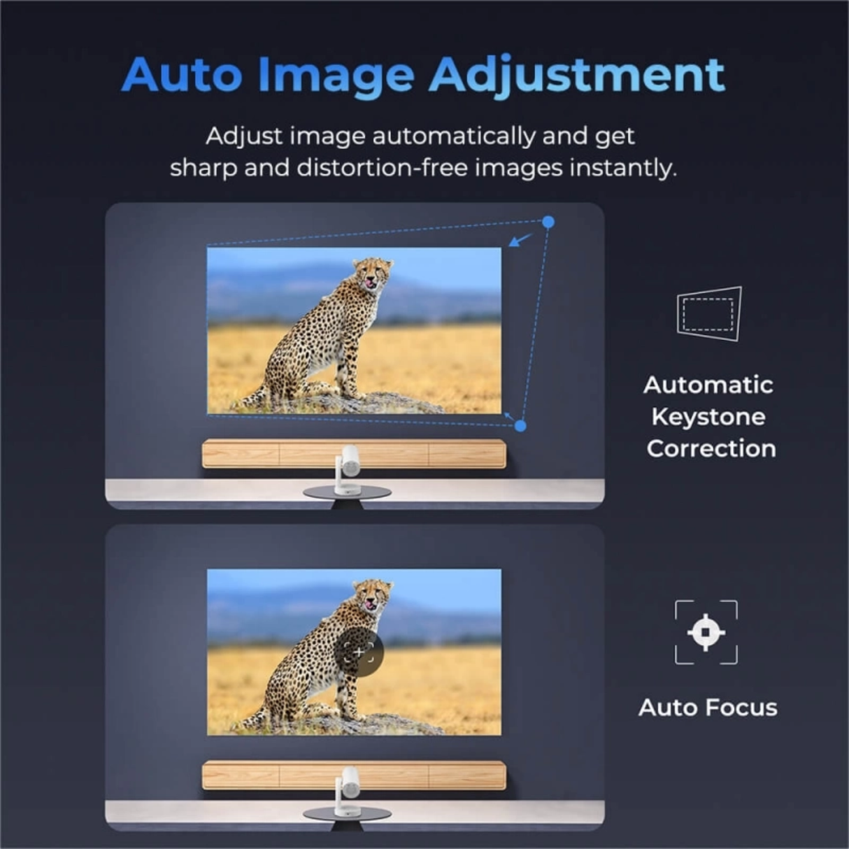ETOE Starfish Plus - 300 Lumens 1080P Full HD DLP Google TV Smart Portable Projector