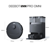 Ecovacs Deebot N50 PRO Omni - 2 in 1 Robotic Vacuum Cleaner & Mop, 2026 New Launch 25000 Pa Suction, Self-Emptying Omni-Station, Zerotangle 3.0, Hot Air-Drying, Auto-Lift Mop On Carpet