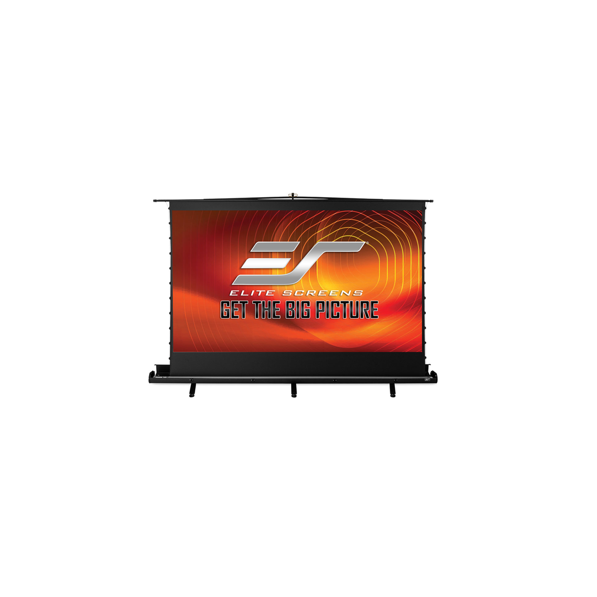 Elite Screens FT113UH-C4D ezCinema Tab-Tension CineGrey 4D Series - 113 Inches 4K UHD Portable Ambient Light Rejecting Manual Floor Rising Projector Screen