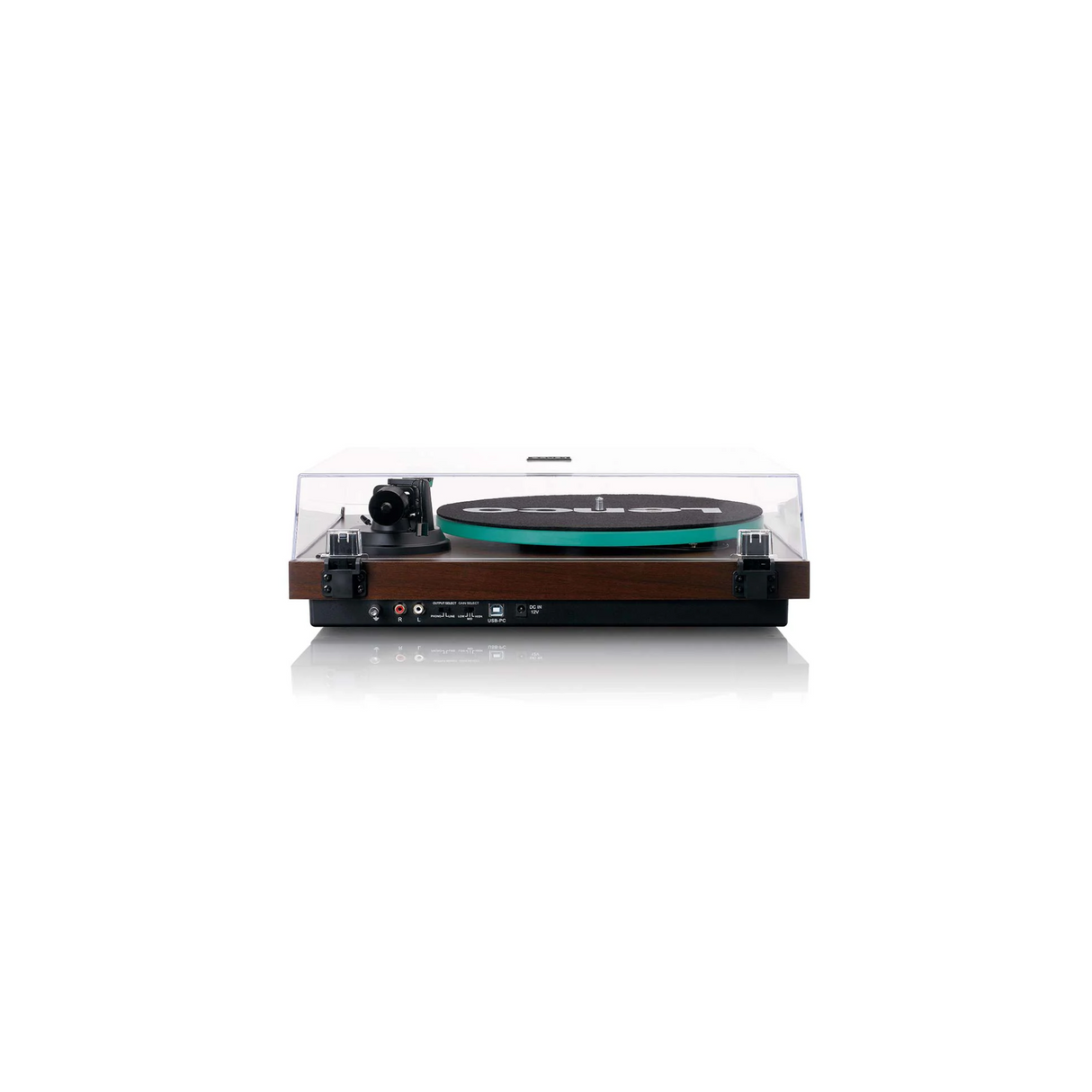 Lenco LBT-225WA - Record player with Bluetooth (Dark Brown) (Audio-Technica AT-VM95E high quality cartridge)
