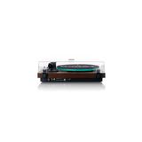 Lenco LBT-225WA - Record player with Bluetooth (Dark Brown) (Audio-Technica AT-VM95E high quality cartridge)