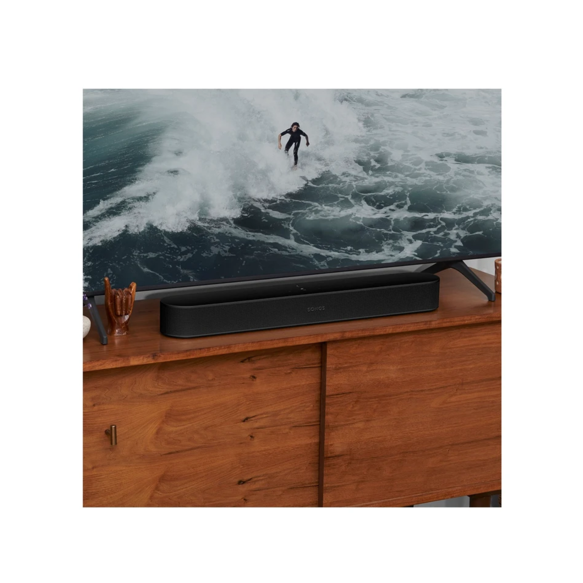 Sonos Beam Gen 2 Dolby Atmos Soundbar + Sonos Era 100 Wireless Speaker (Set of 2) - Bundle Pack (Black)