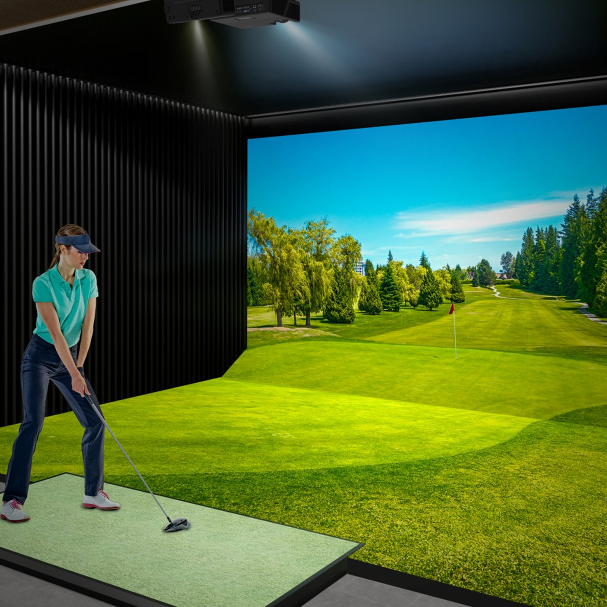 Optoma AZU517ST - 5500 Lumens F DLP Short Throw 4K Laser Projector (Golf Simulator Projector)