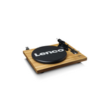 Lenco LS-500OK - Record player with built-in amplifier and Bluetooth plus Bookshelf Speakers (Wood)