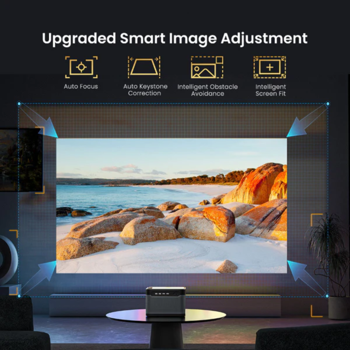 Dangbei DBOX02 PRO - 2450 Lumens Google TV 4K UHD Laser Projector