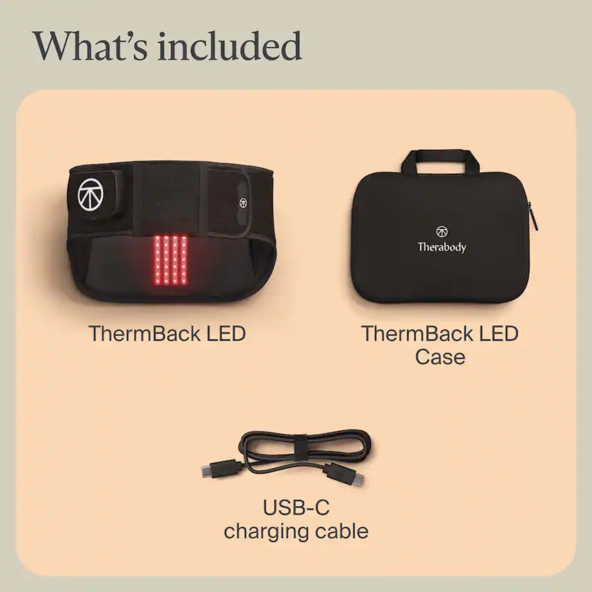 Therabody ThermBack LED – 4-in-1 Back Wrap With Heat, Far infrared, Vibration and LED Light Therapies For Lower Back Pain Relief