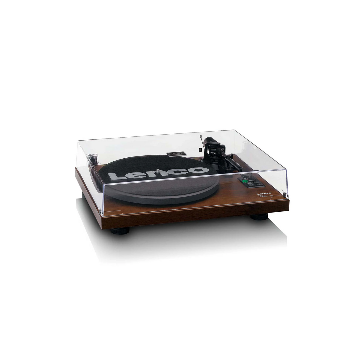 Lenco LS-600WA - Record player with built-in amplifier & Bluetooth plus 2 Bookshelf speakers (Walnut)