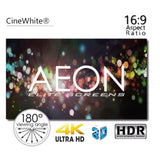 Elite AR110H-A8K - 110 Inches Aeon Acoustic CineWhite ® A8K Fixed Frame Projection Screen Series (16:9)