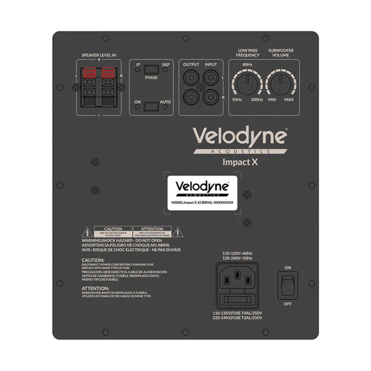 Velodyne Acoustics Impact X 10 - 10'' Front Firing Subwoofer