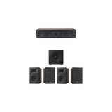 JBL Stage 250B Series 5.1 Channel- 5.1 Bookshelf Speaker Bundle Package (Includes Stage 250B, 245C, 220P)