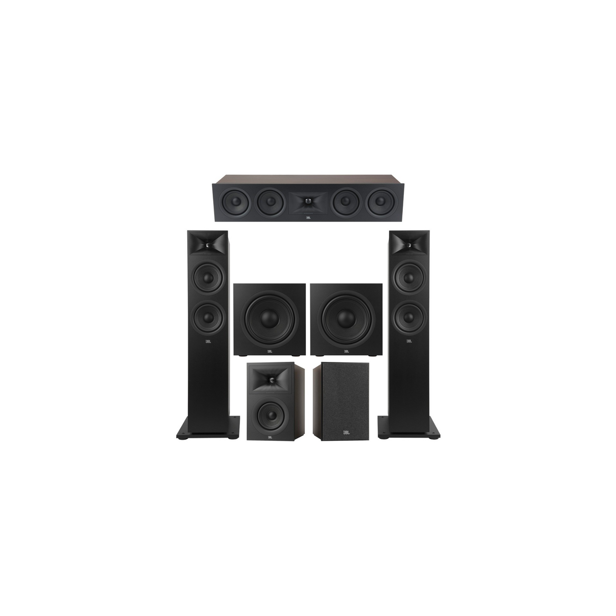 JBL Stage 260F Series 5.2 Channel- 5.2 Speaker Bundle Package (Includes Stage 260F, 245C, 250B, 220P)