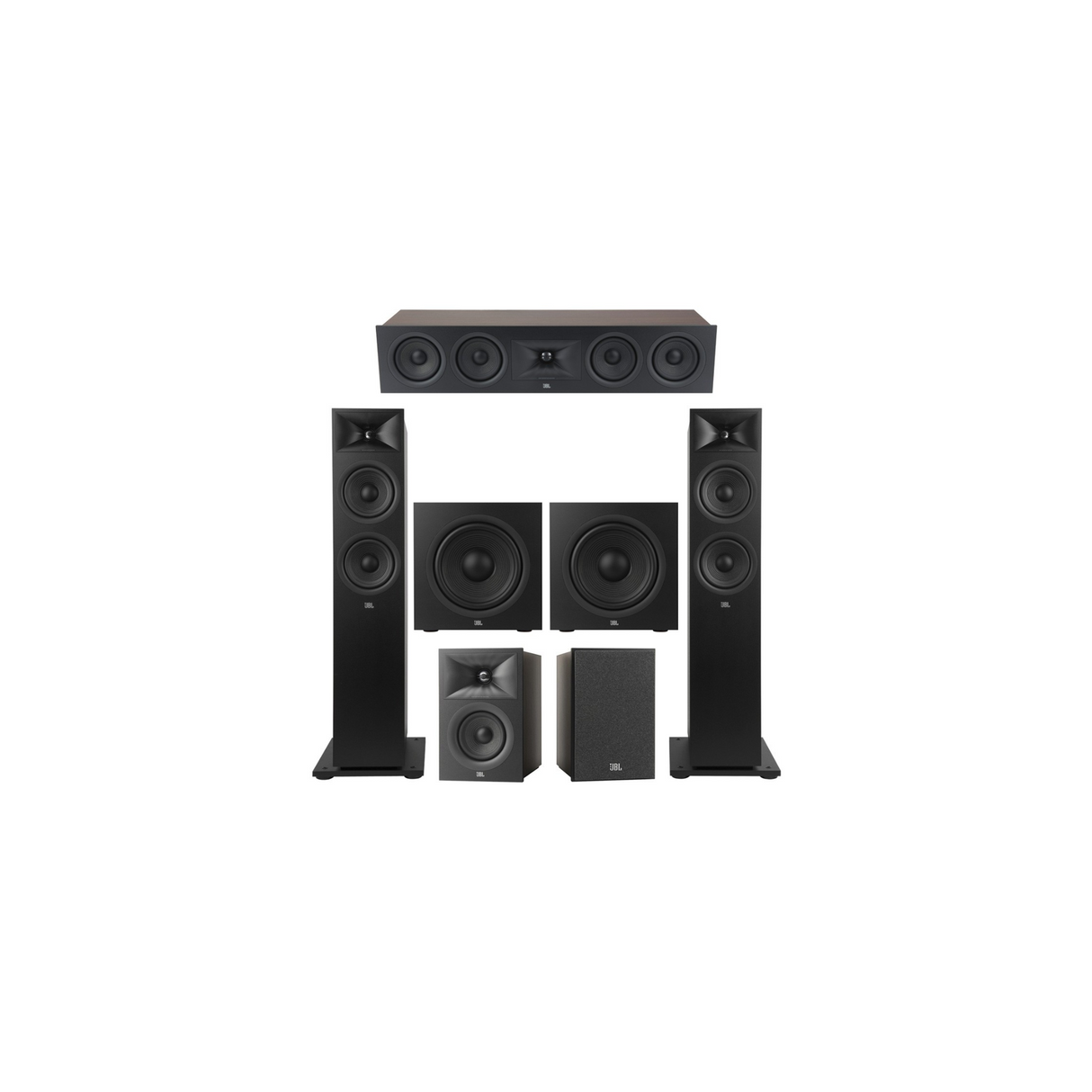 JBL Stage 260F Series 5.2 Channel- 5.2 Speaker Bundle Package (Includes Stage 260F, 245C, 240B, 220P)