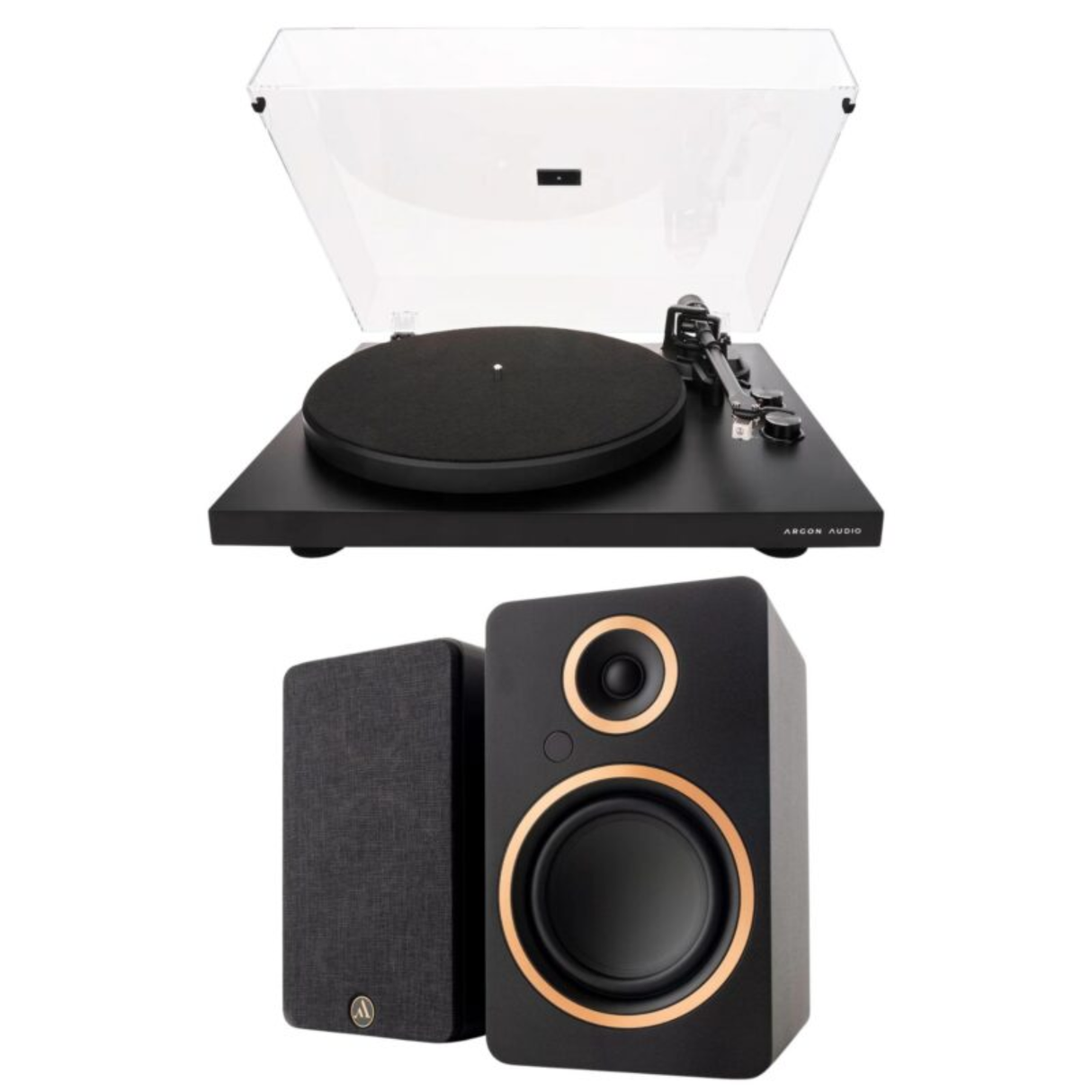 Argon Audio TT MK2 Turntable + FENRIS A5 Active Speaker Combo (Bundle Pack)
