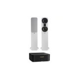 Marantz Model M1 Network Integrated Stereo Amplifier & Q Acoustics 3050i Floor Standing Speaker (Stereo Bundle Pack)(White)