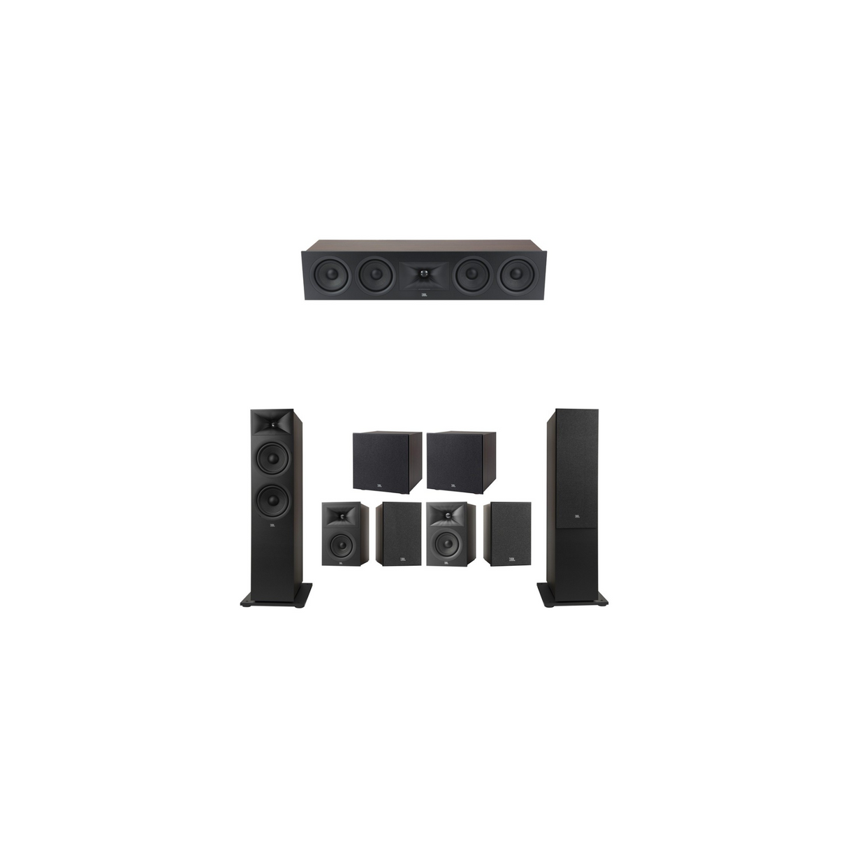 JBL Stage 280F Series 7.2 Channel- 7.2 Speaker Bundle Package (Includes Stage 280F, 245C, 250B, 240B, 200P)