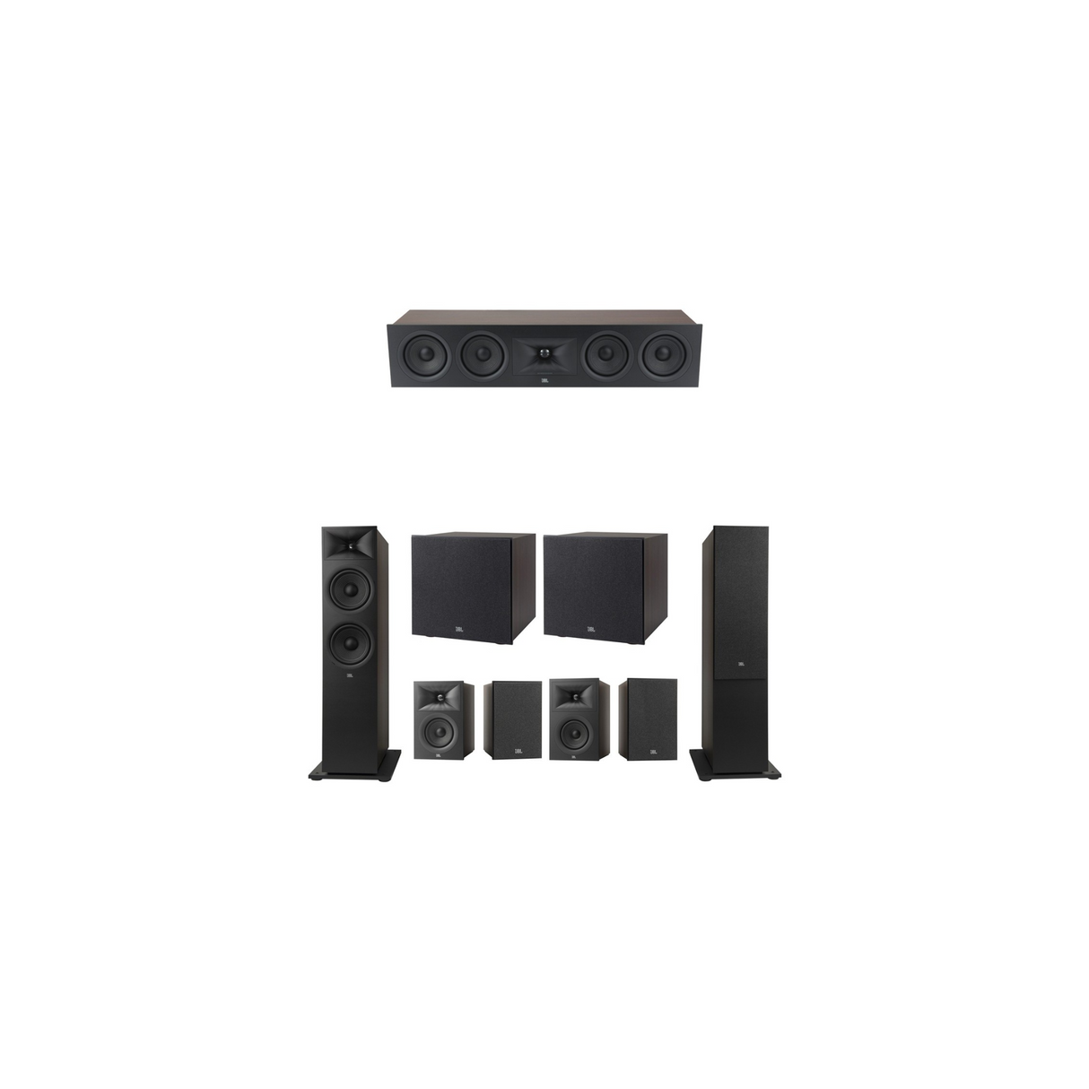 JBL Stage 280F Series 7.2 Channel- 7.2 Speaker Bundle Package (Includes Stage 280F, 245C, 250B, 240B, 220P)