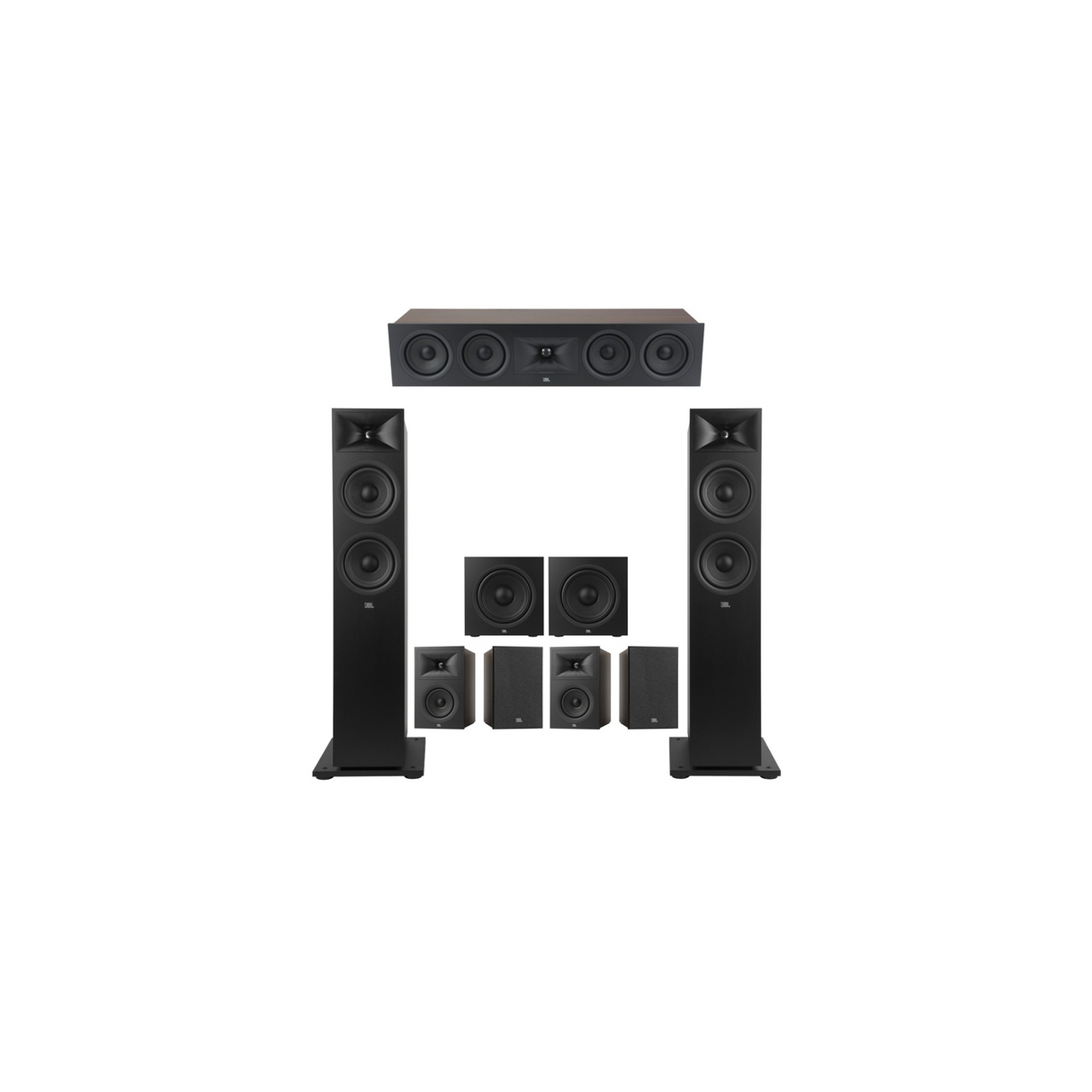 JBL Stage 260F Series 7.2 Channel- 7.2 Speaker Bundle Package (Includes Stage 260F, 245C, 250B, 220P)