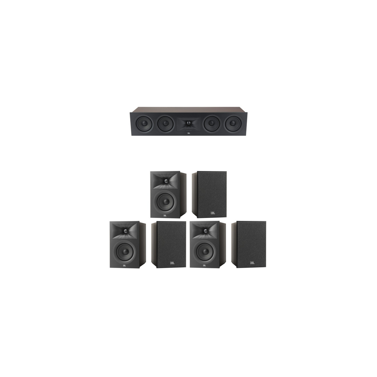 JBL Stage 240B Series 7.0 Channel- 7.0 Bookshelf Speaker Bundle Package (Includes Stage 240B, 245C)
