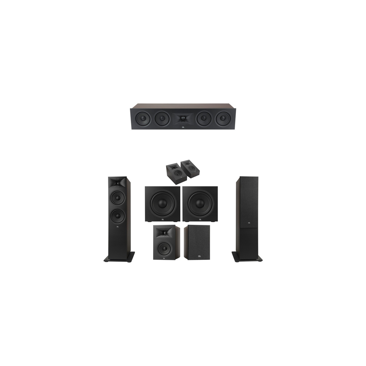JBL Stage 280F Series 5.2.2 Channel- 5.2.2 Speaker Bundle Package (Includes Stage 280F, 245C, 250B, 240H, 220P)