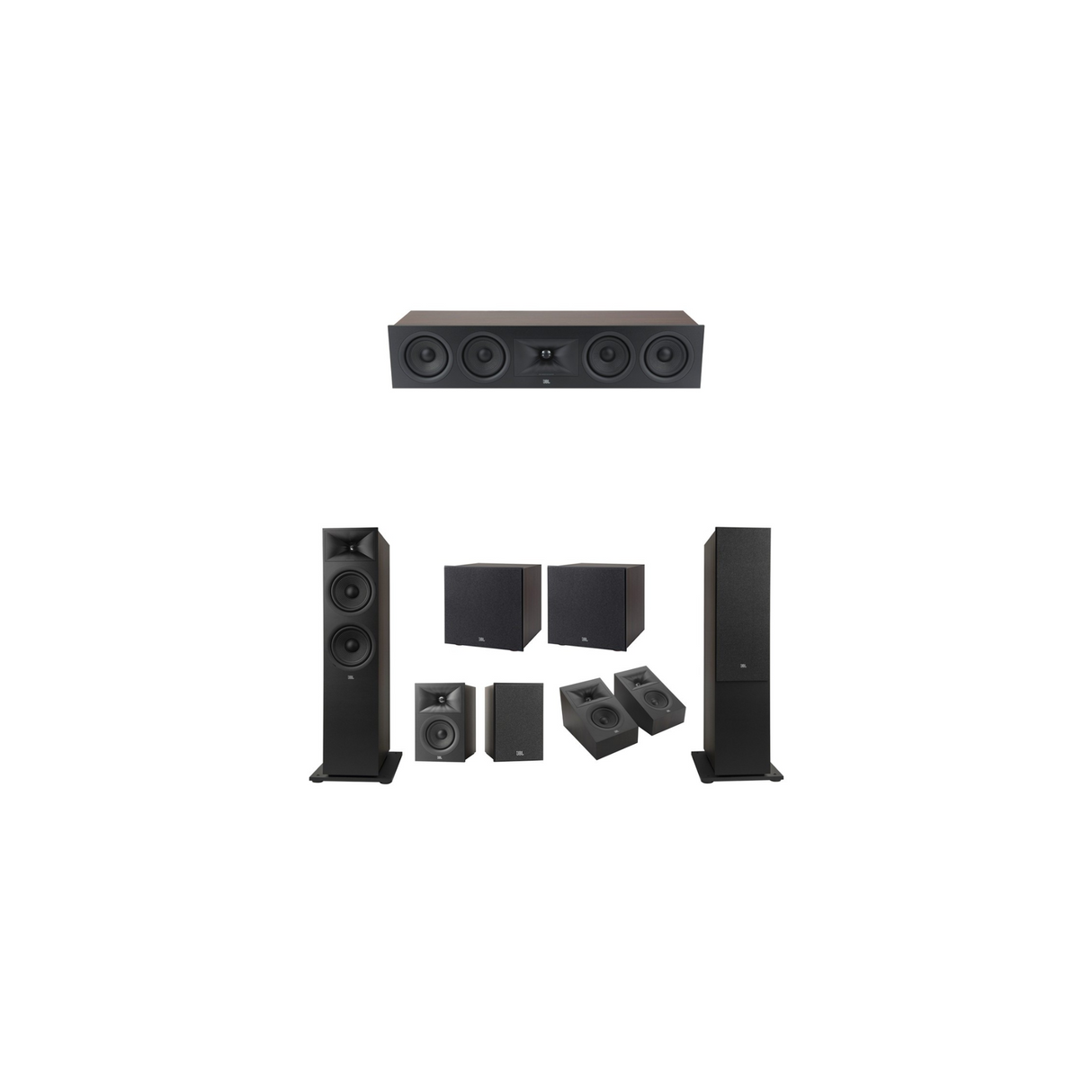 JBL Stage 280F Series 5.2.2 Channel- 5.2.2 Speaker Bundle Package (Includes Stage 280F, 245C, 240B, 240H, 200P)