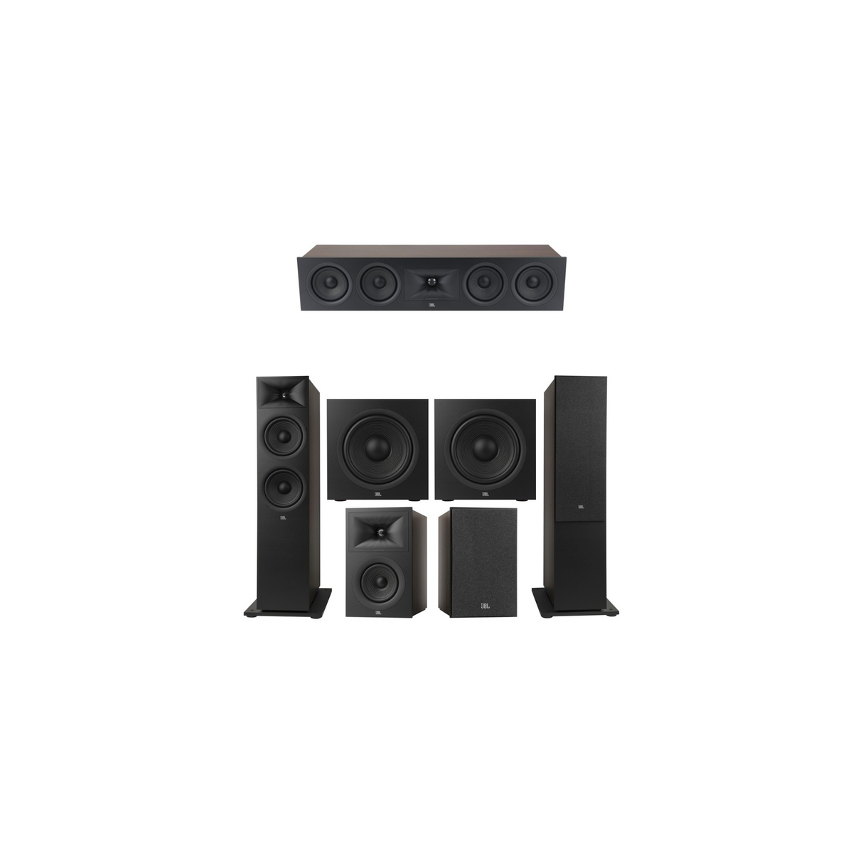 JBL Stage 280F Series 5.2 Channel- 5.2 Speaker Bundle Package (Includes Stage 280F, 245C, 250B, 220P)