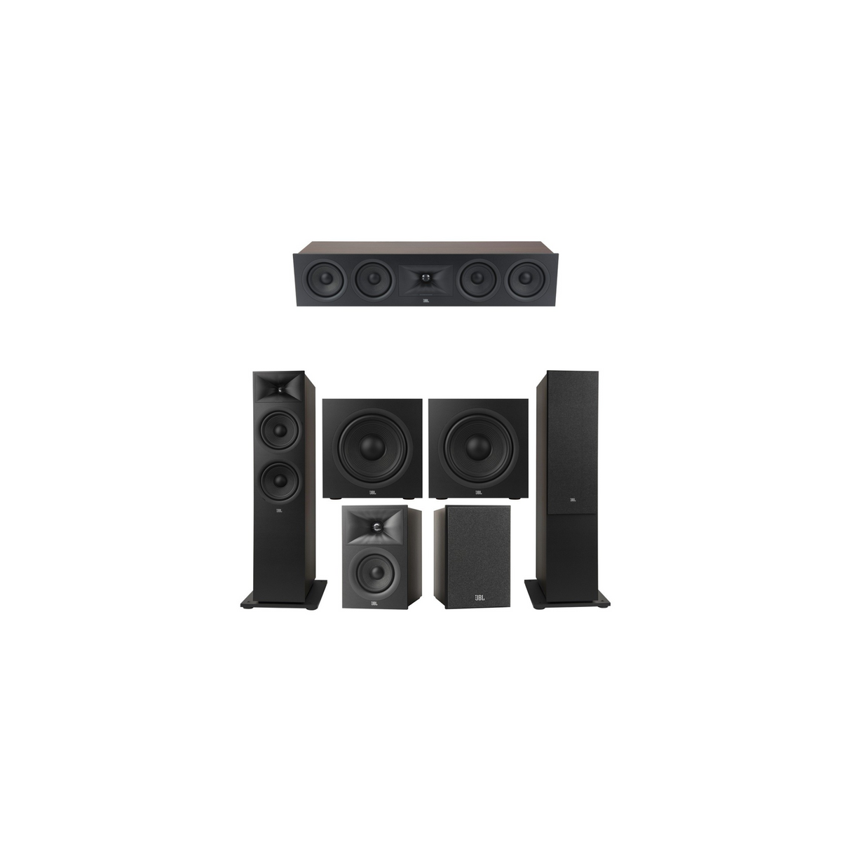 JBL Stage 280F Series 5.2 Channel- 5.2 Speaker Bundle Package (Includes Stage 280F, 245C, 240B, 220P)