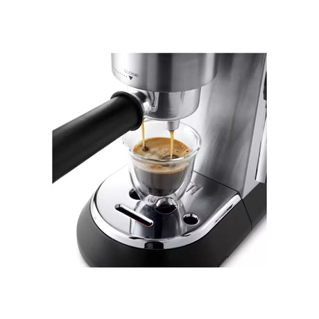 DeLonghi EC685.M - Sleek & Ultra Slim Espresso Coffee Machine 1300 Watts (Silver)