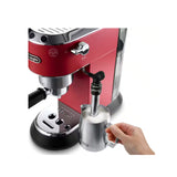DeLonghi EC685.R - Sleek & Ultra Slim Espresso Coffee Machine 1300 Watts (Red)