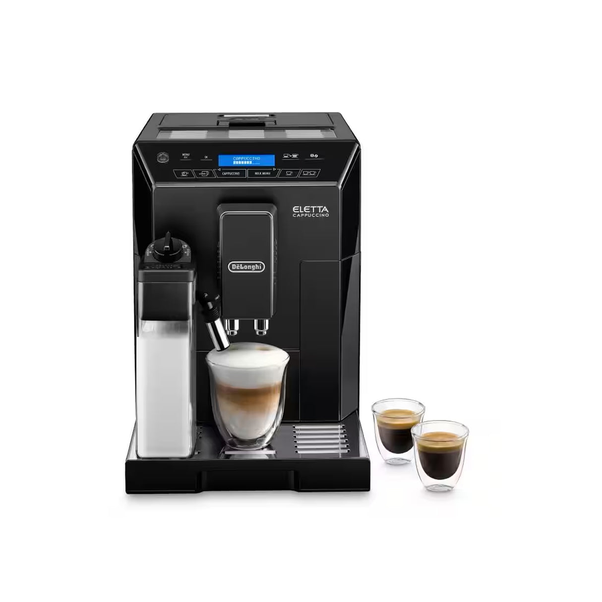 Delonghi ECAM44.660.B - Fully Automatic Coffee Maker with Lattecrema System, Thermoblock Technology, 13 Grinder Settings (Black)