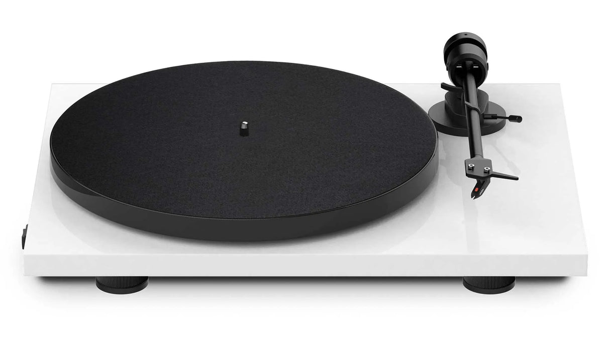 Pro-Ject E1 Phono BT -  Turntable with Bluetooth & Phono Preamp (OM5E Cartridge) (White)