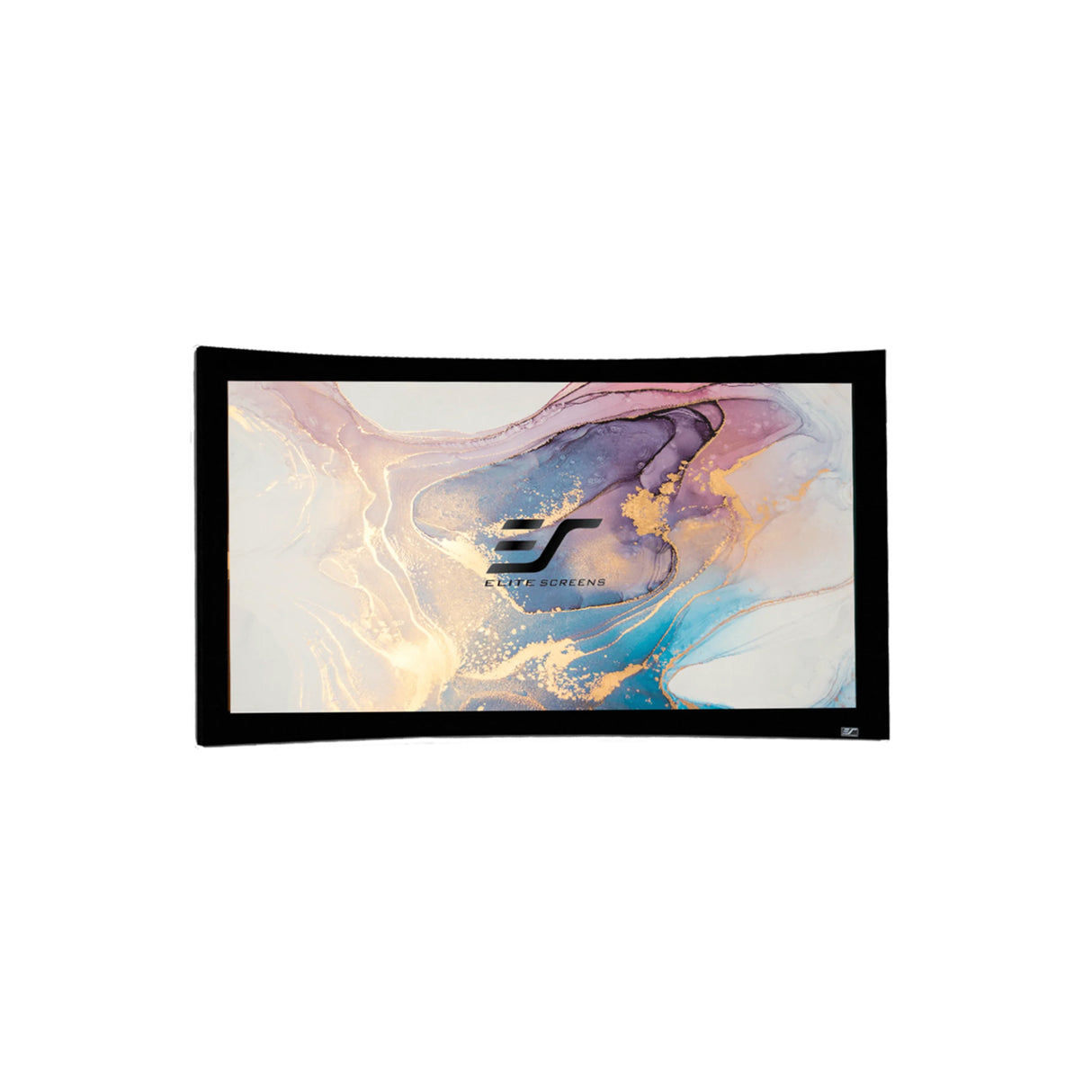 Elite Screens CURVE135WH1 Lunette Series - 135 Inches CineWhite Curve Fixed Frame Projection Screen