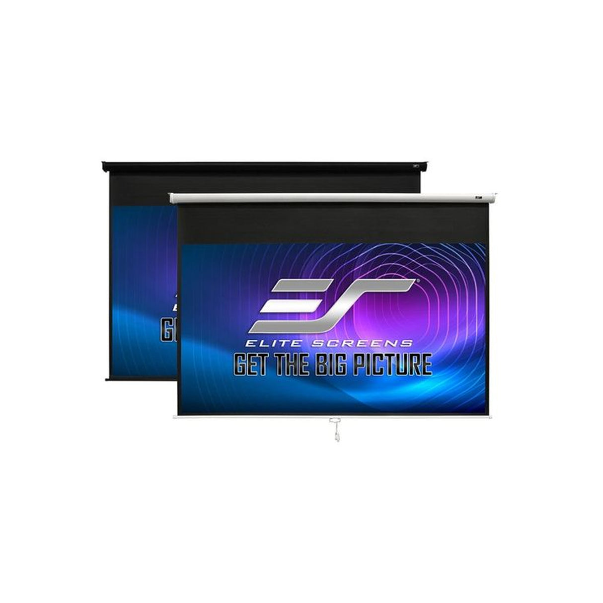Elite Screens MH120X - 120 Inches MaxWhite Manual Pull Down 4K UHD Projection Screen (16:10)
