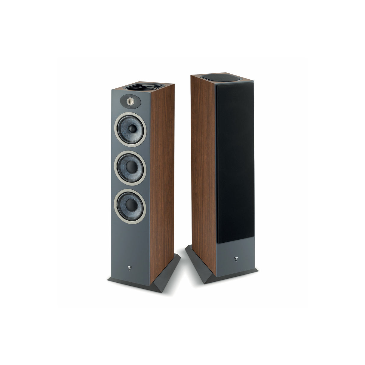 Focal Theva N°3-D - 3-way Reflective Dolby Atmos floor-standing Speaker (Pair) (Dark Wood)