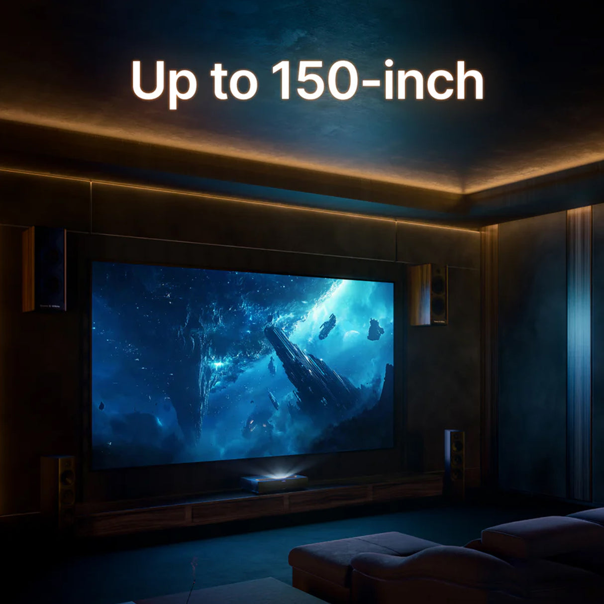 Formovie Theater Premium - 2200 Lumens Ultra Short Throw 4K Triple Color Laser TV