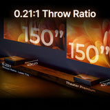 Formovie Theater Premium - 2200 Lumens Ultra Short Throw 4K Triple Color Laser TV