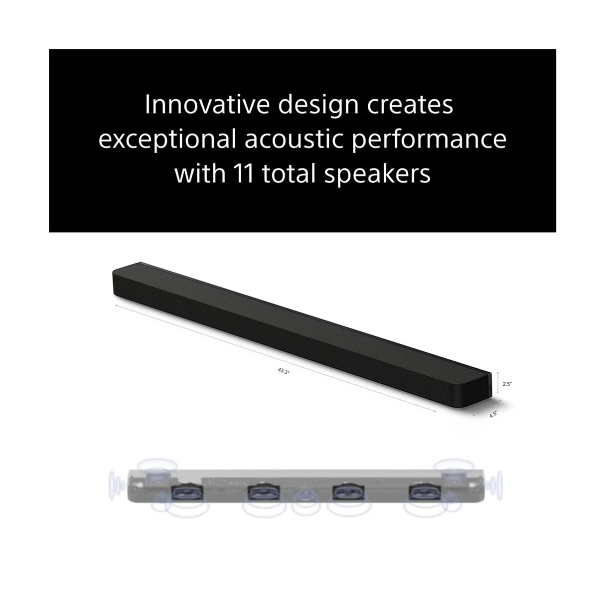 Sony BRAVIA Theatre Bar 8 (HT-A8000 + SA-SW3 + SA-RS5) - 360 Spatial Sound Mapping,IMAX,Dolby Atmos Soundbar With Subwoofer SW3 & Rear Speaker SA-RS5 (Bundle)