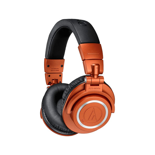 Audio-Technica ATH-M50xBT2 Bluetooth Wireless Over Ear Headphones with Dual mic (Upto 60 Hours Playtime, Bluetooth 5.0) Orange