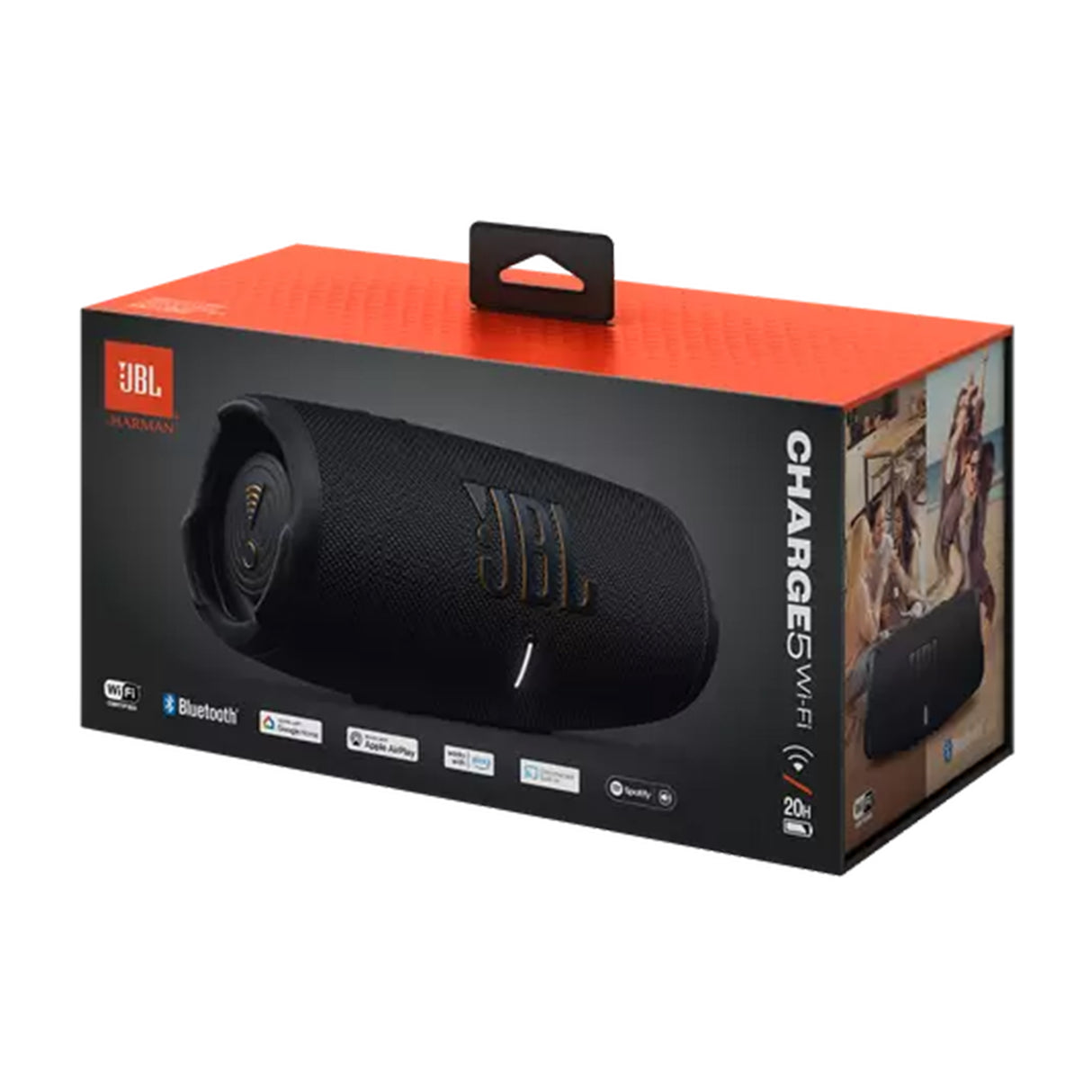 JBL Charge Wi-Fi Waterproof Dustproof Portable Bluetooth Speaker (Black)