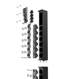 LD Systems MAUI 44  G2 - Cardioid powered Column Array 1500 Watts PA System (Black)