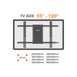 Tono LPC 04 - Full Motion Push Pull TV Wall Mount (For 37 Inches - 100 Inches)