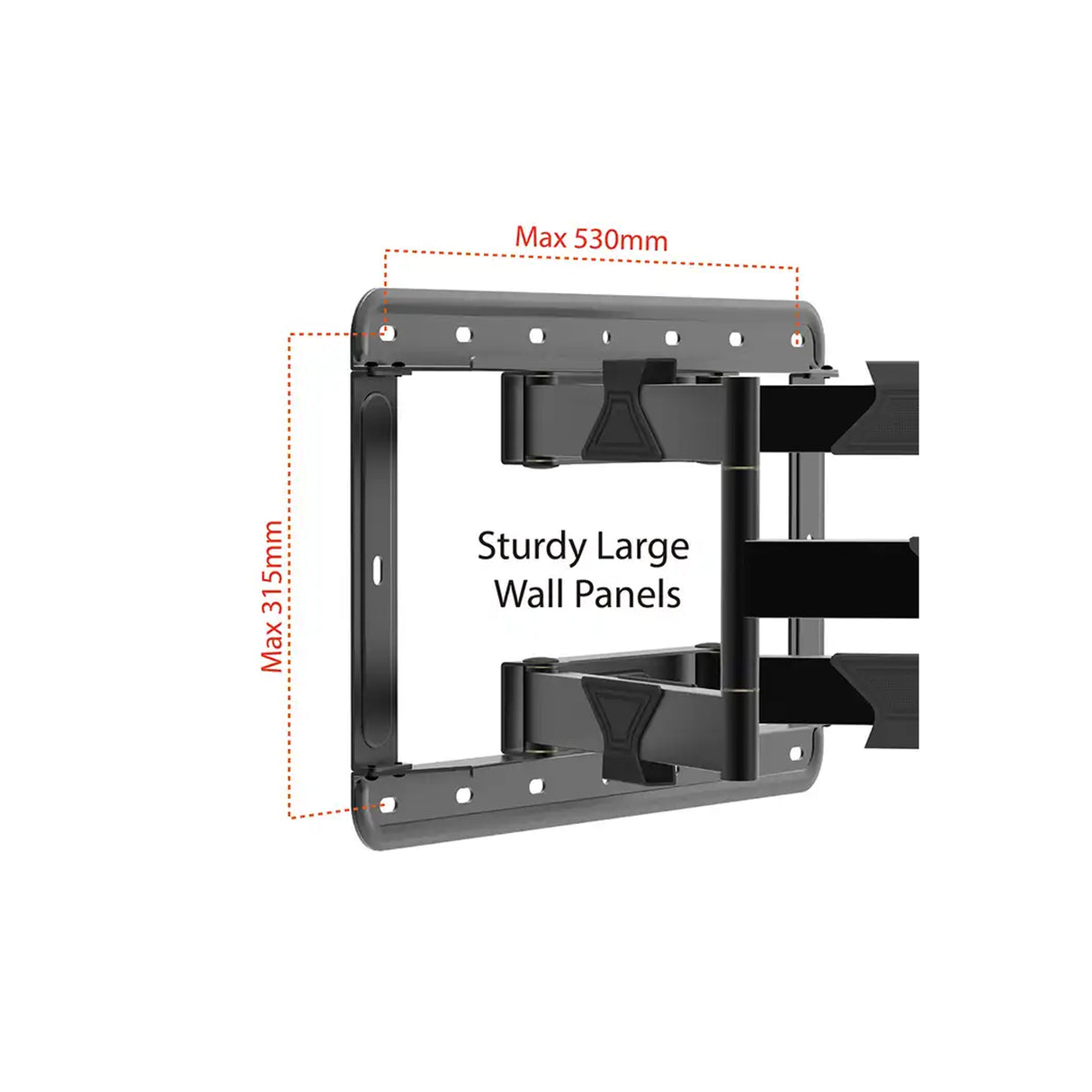 Tono LPC 04 - Full Motion Push Pull TV Wall Mount (For 37 Inches - 100 Inches)