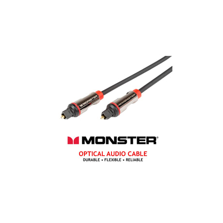 Monster Optical Audio Cable (140891-00) - (1.82 Meter/6FT) Connects Soundbars and Blue-Ray Disc players