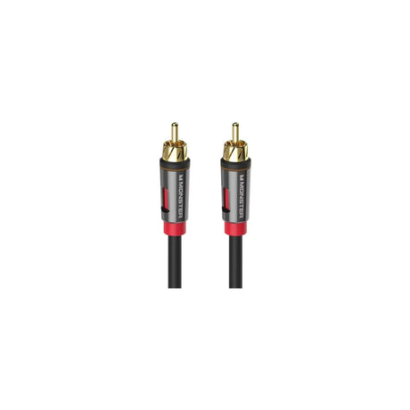 TNP Products Premium Subwoofer S/PDIF Audio Digital Coaxial RCA Composite  Video Cable (6 Feet) - Gold Plated Dual Shielded RCA to RCA Male Connectors  AV Wire Cord Plug - Black 
