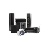 Polk Audio Fusion T- Series T50 Package with Polk Audio RC60i In-Ceiling Speaker + Denon AVR-X1800H 8K AV Receiver (5.1.2 Home Theatre Bundle Package)