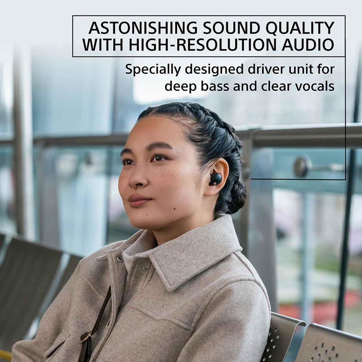 Sony WF-1000X M5 Wireless Noise Cancellation Earphones (Black